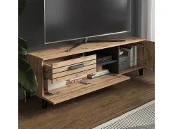 Móvel De Tv|Vicco Lowboard carvalho 150x38x48.5 amber Natural claro