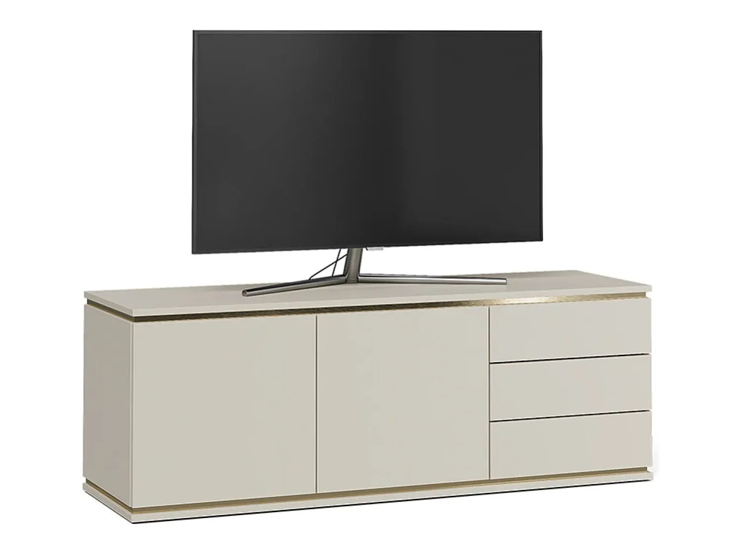 Móvel De Tv*Vicco Lowboard caxemira 135x42x48.6 linette Bege