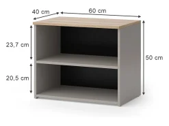 Sale Vicco Lowboard cinzento-bege 60x40x50 wido Taupe