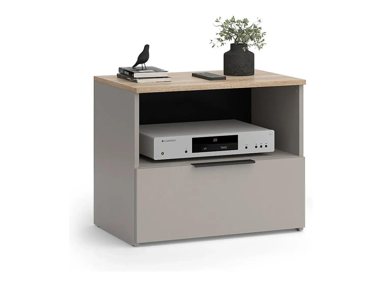 Móvel De Tv*Vicco Lowboard cinzento-bege 60x40x50 wido Taupe