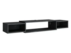 Móvel De Tv*Vicco Lowboard concreto 139.7x29x20.3 nordic Preto