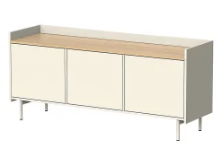 Vicco Lowboard 140x40x63 velina Creme