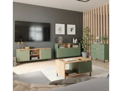 Vicco Lowboard grün/artisan 150x38x60 marelle^ Móvel De Tv