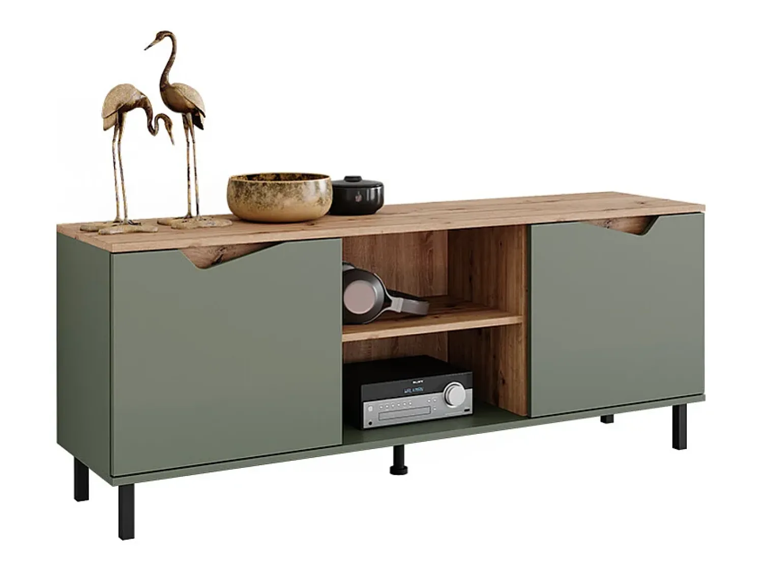 Vicco Lowboard grün/artisan 150x38x60 marelle^ Móvel De Tv