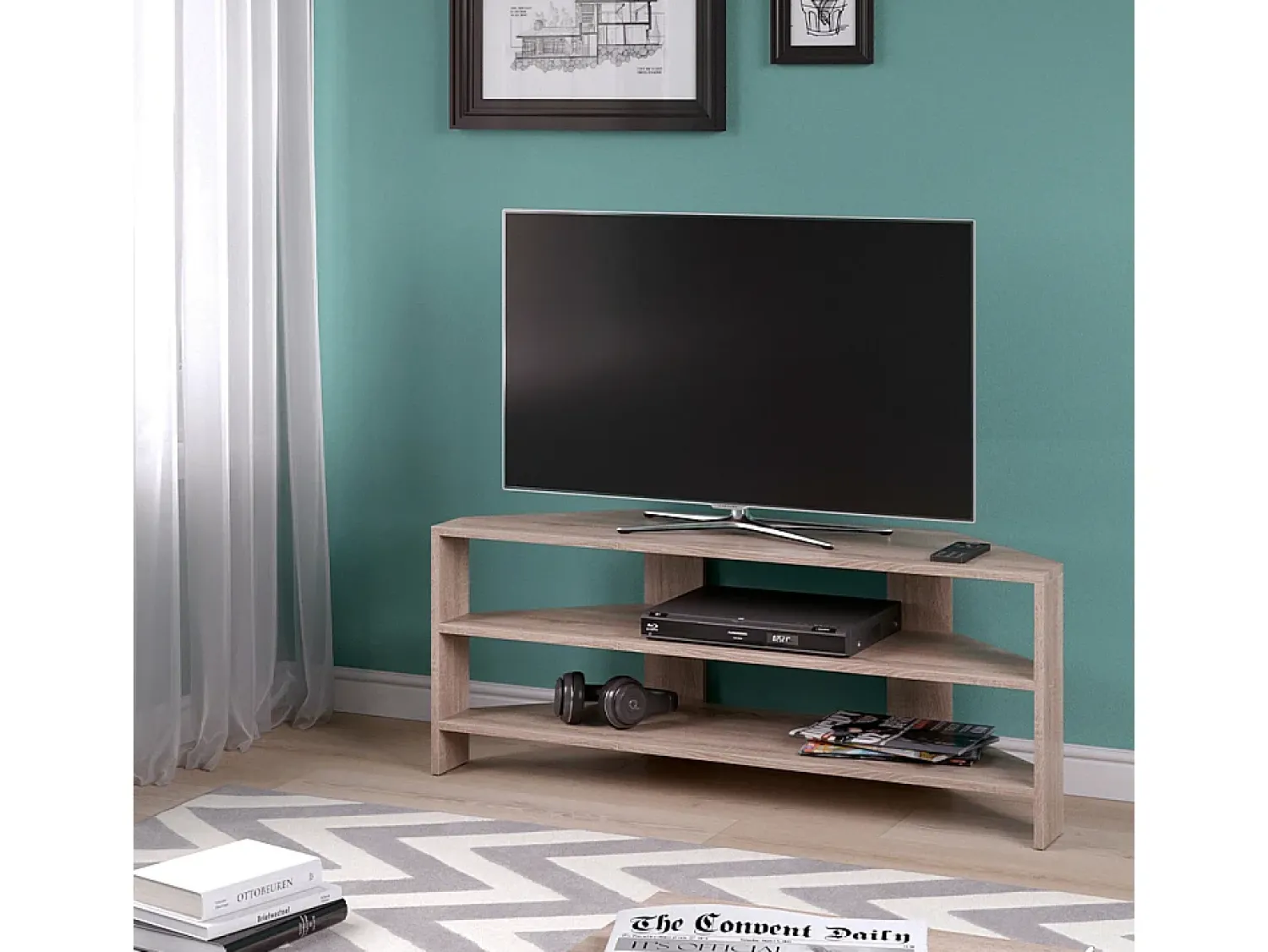 Móvel De Tv*Vicco Lowboard sonoma 114x36x45 Natural claro