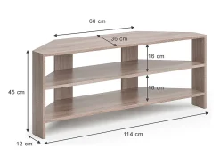 Móvel De Tv*Vicco Lowboard sonoma 114x36x45 Natural claro