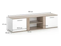 Móvel De Tv|Vicco Lowboard sonoma 155x40x41 novelli Natural claro