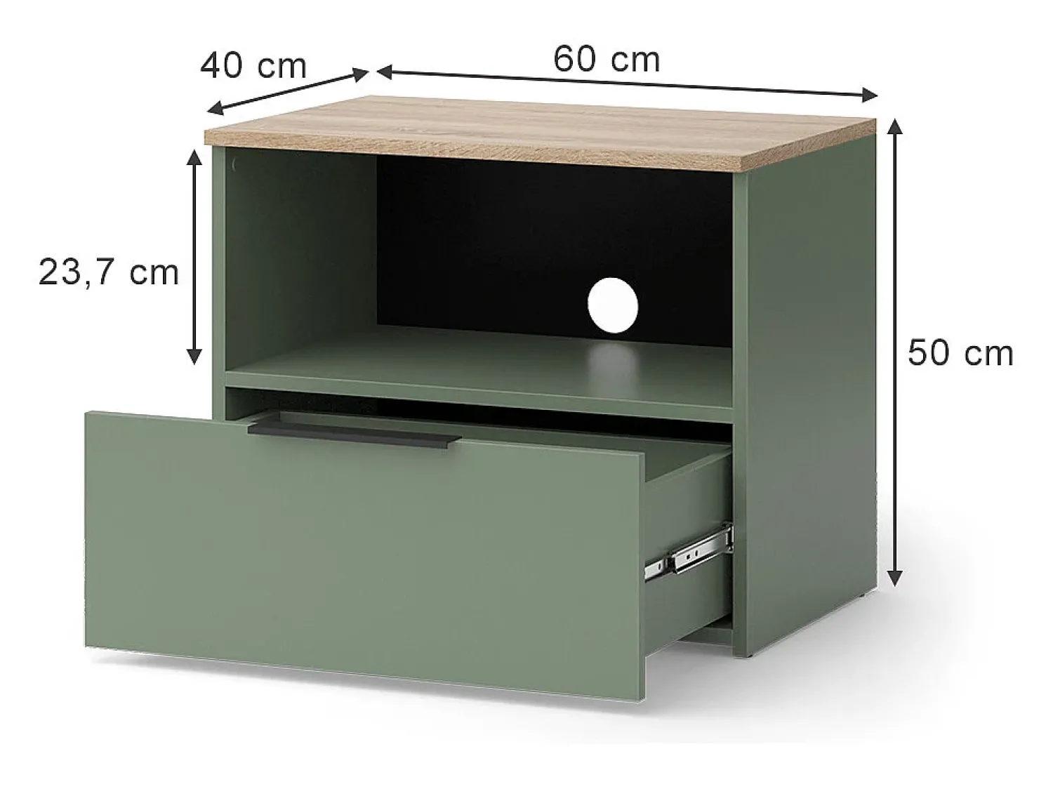 Móvel De Tv|Vicco Lowboard 60x40x50 wido Verde