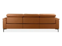 Sofá|Loft24 Lund | Sofá de 3 lugares 1 Reclinação Esquerda Eléctrica Cognac Castanho