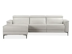 Best Loft24 Lund 3S 1 cadeira reclinável L Electric Cognac Branco