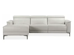 Best Loft24 Lund 3S 1 cadeira reclinável L Electric Cognac Branco