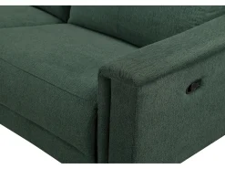 Sofá*Loft24 Lund 3S 1 cadeira reclinável L Electric Cognac Verde