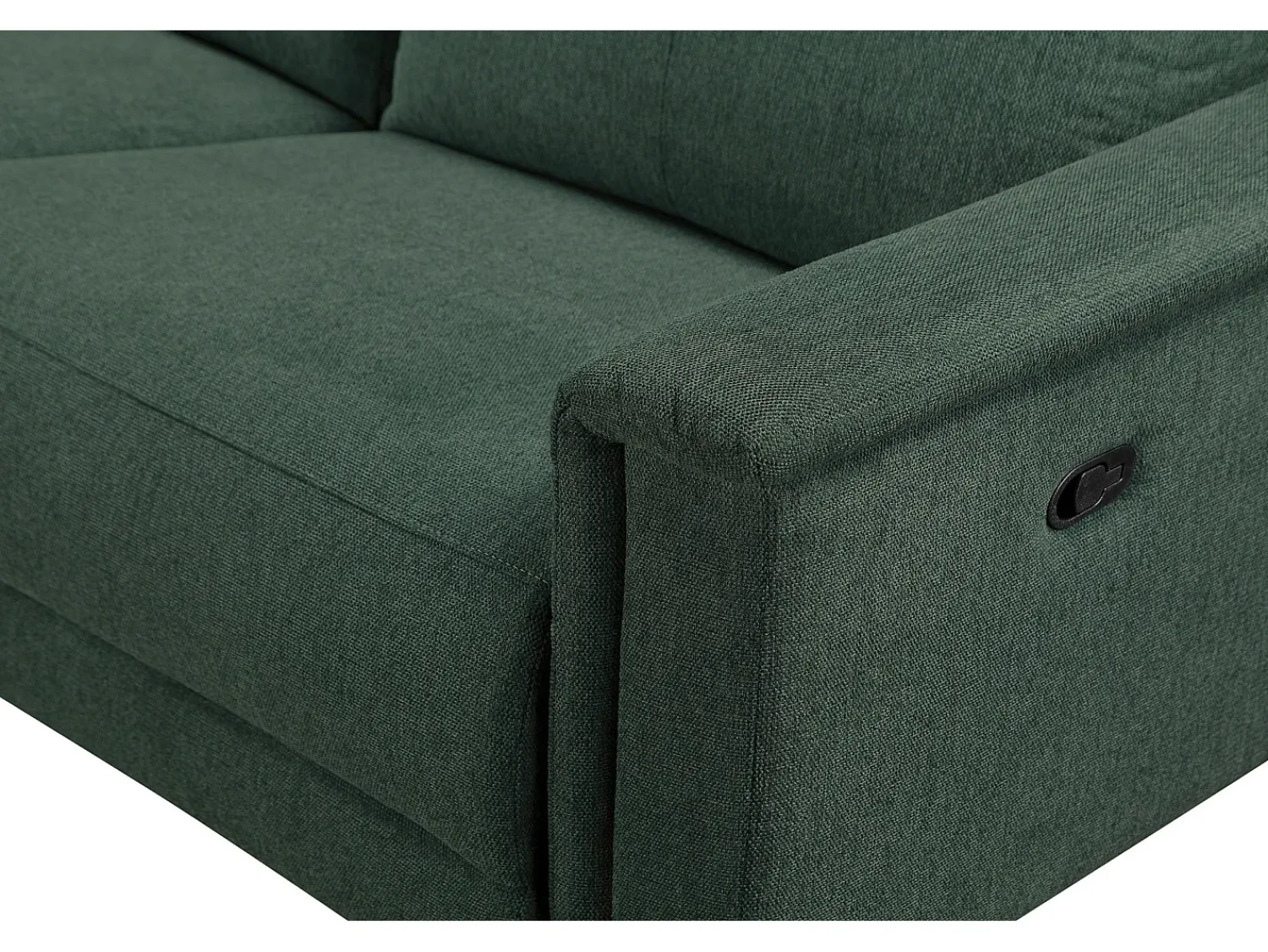 Sofá*Loft24 Lund 3S 1 cadeira reclinável L Electric Cognac Verde