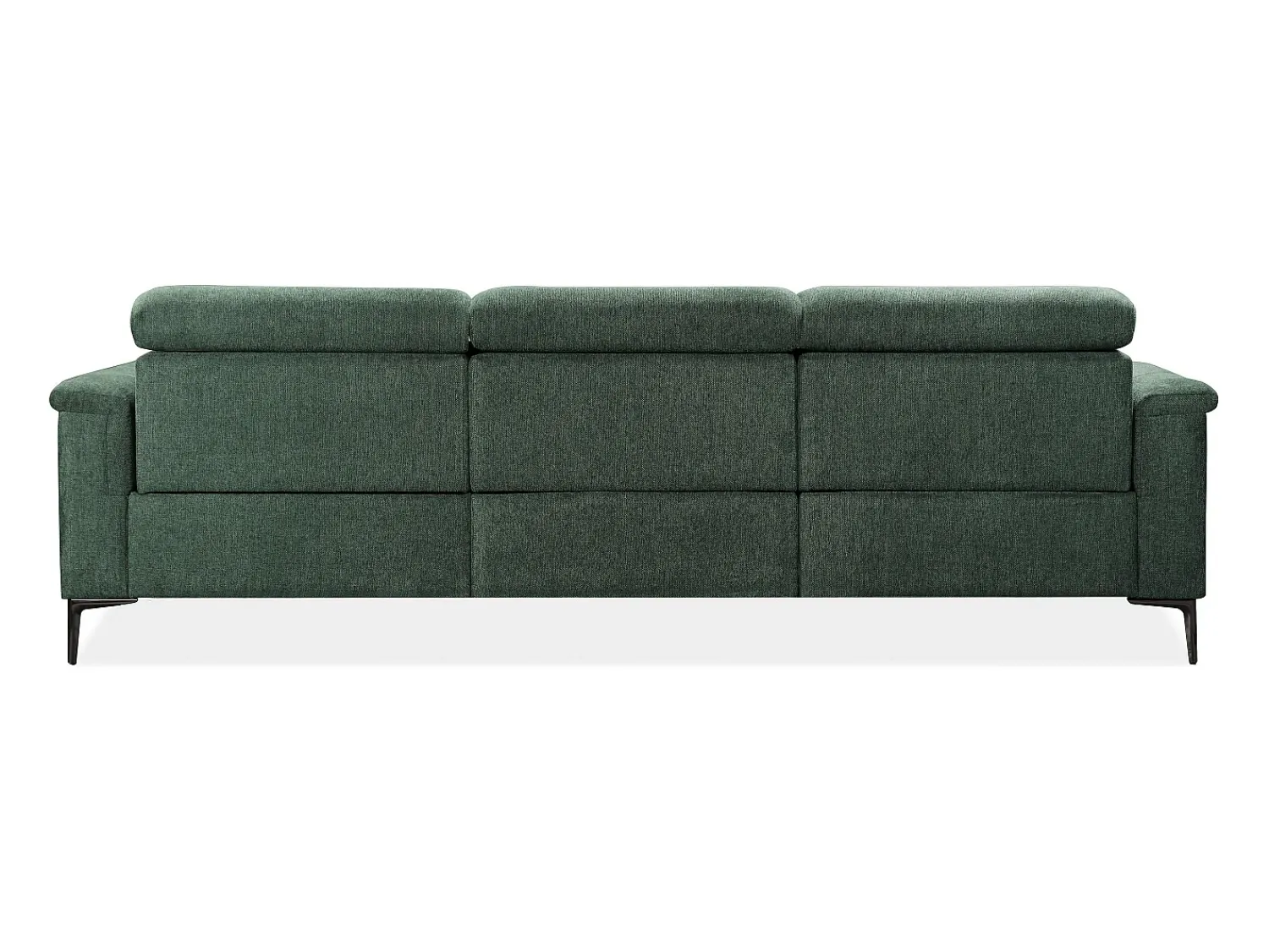 Sofá*Loft24 Lund 3S 1 cadeira reclinável L Electric Cognac Verde