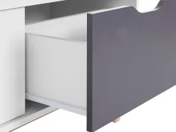 Móvel De Tv|Loft24 Maribo : Móvel inferior com 4 gavetas em MDF Nature Branco