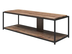 Móvel De Tv*Dorel Home Meera : Móvel inferior com 1 gaveta e 2 portas em branco / antracite Castanho