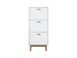 Discount Loft24 Melanie | Sapateira com 3 abas em look Carvalho Branco