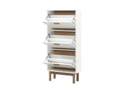 Discount Loft24 Melanie | Sapateira com 3 abas em look Carvalho Branco