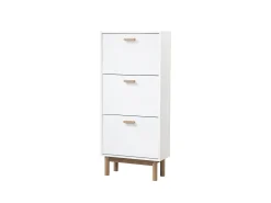 Discount Loft24 Melanie | Sapateira com 3 abas em look Carvalho Branco