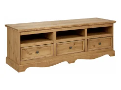 Outlet Loft24 Melissa | Mesa baixa 163 cm 3 gavetas Natural claro