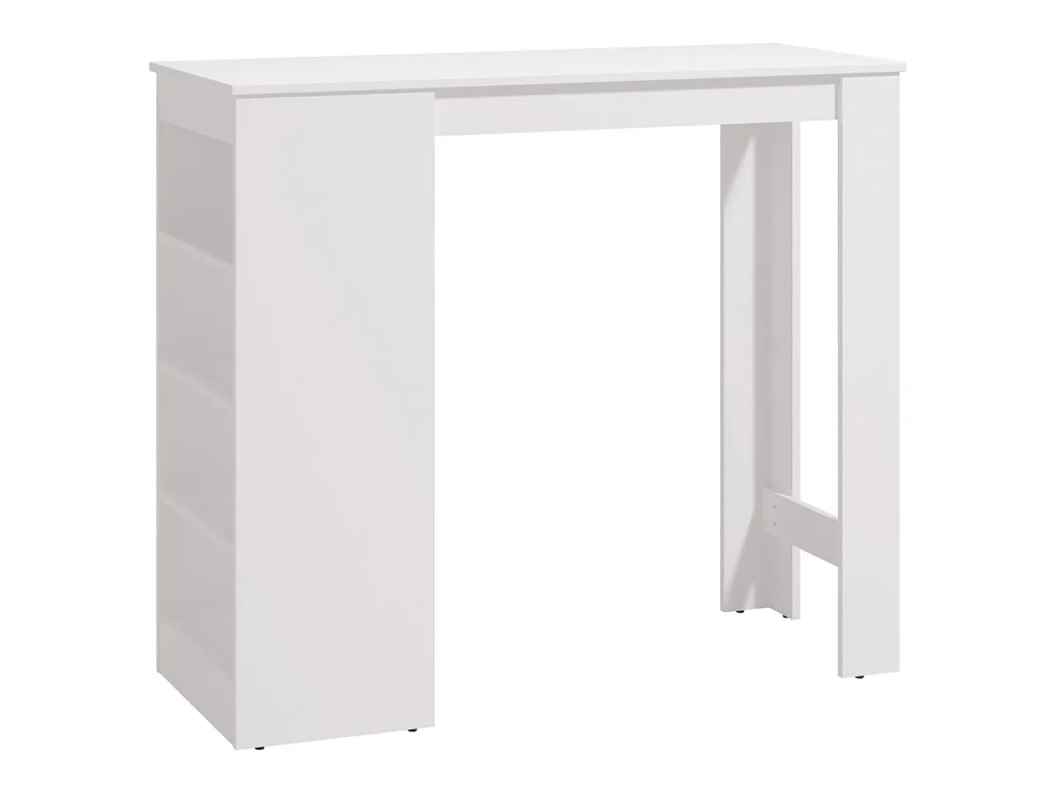 Móvel De Bar| Mesa Alta 120x50 cm Branca Branco