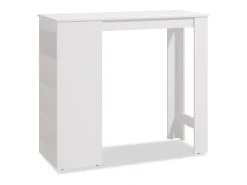 Móvel De Bar| Mesa Alta 120x50 cm Branca Branco