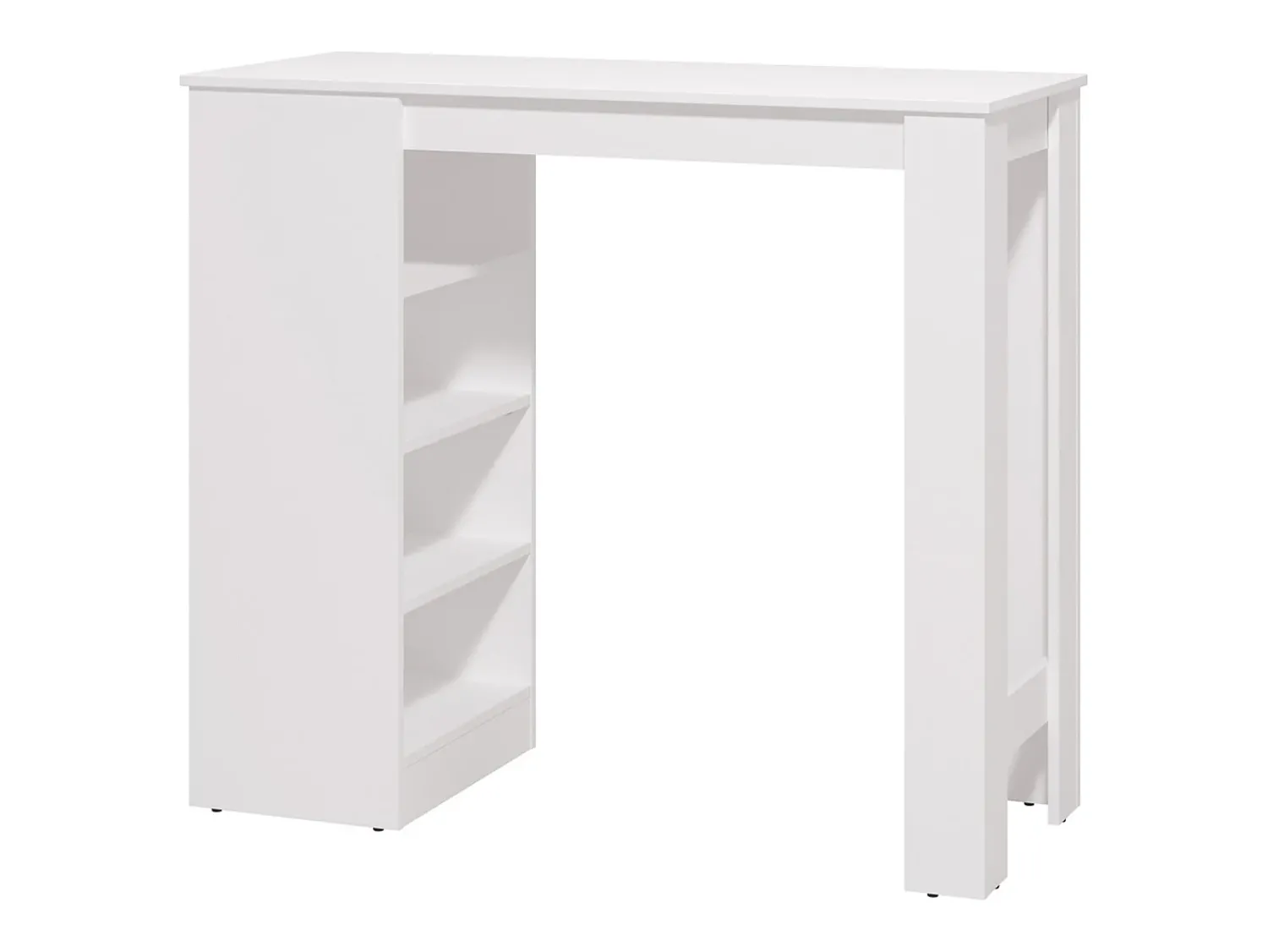 Móvel De Bar| Mesa Alta 120x50 cm Branca Branco