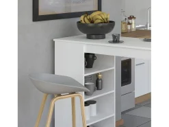 Móvel De Bar| Mesa Alta 120x50 cm Branca Branco