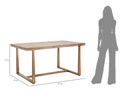 Mesa De Centro| MESA ANCARA 150X90X78 CM Castanho