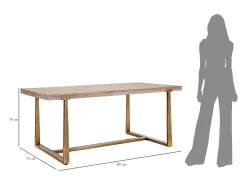 Mesa De Centro| Mesa Ankara Cm 180X90X78 Castanho
