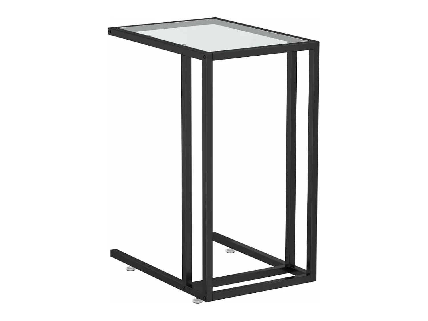vidaxl Mesa apoio ao computador 50x35x65 cm vidro temp.^ Mesa De Apoio