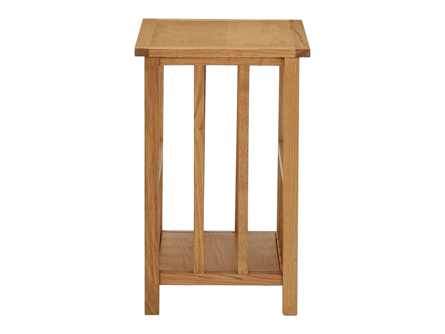 Mesa De Apoio| Mesa apoio c/ suporte para revistas 45x35x55 cm carvalho maciço PT767404 Castanho