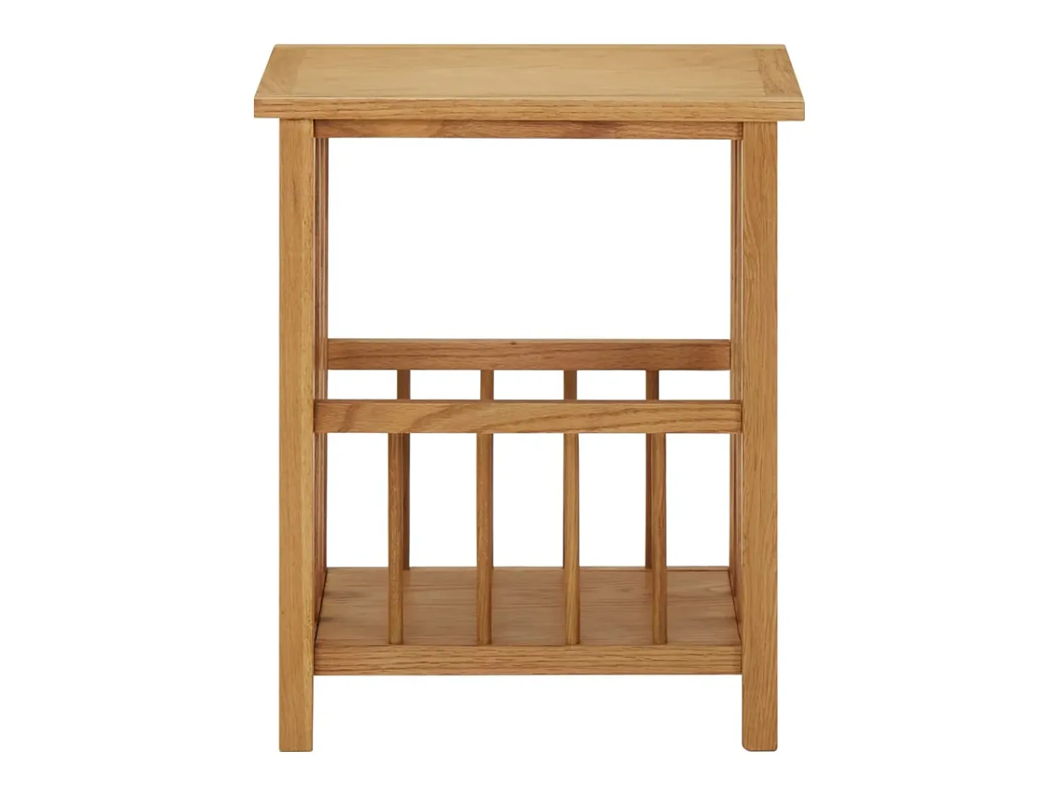 Mesa De Apoio| Mesa apoio c/ suporte para revistas 45x35x55 cm carvalho maciço PT767404 Castanho
