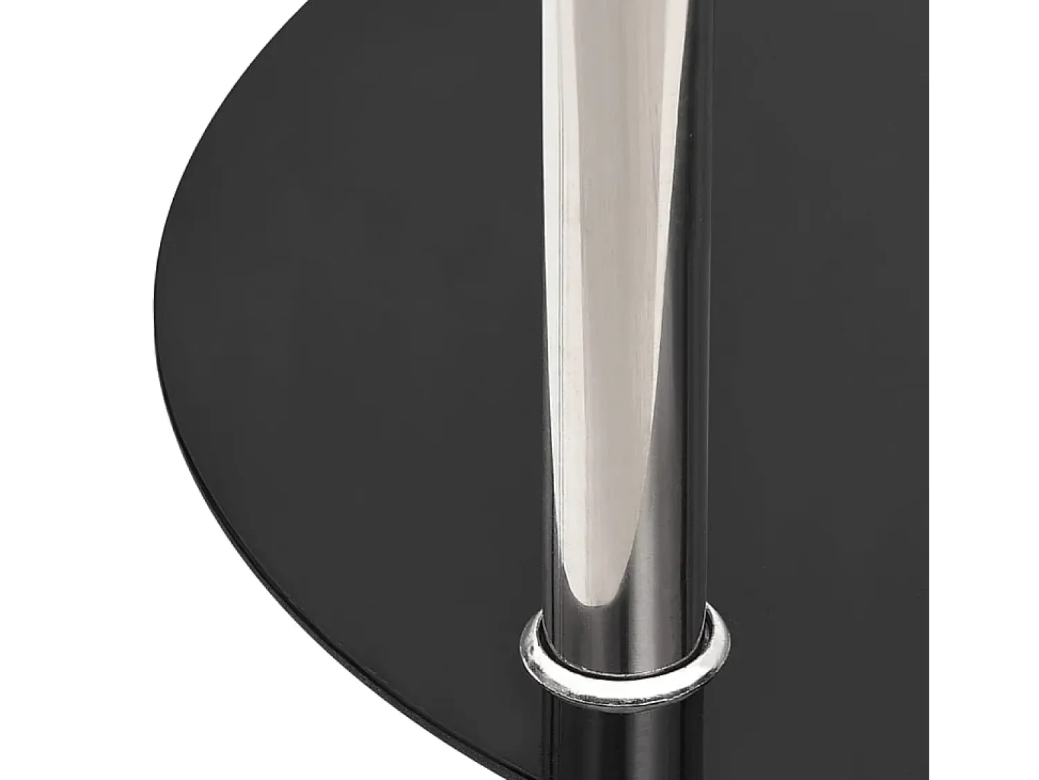 vidaxl Mesa apoio duas prateleiras 38cm vidro temp. transparente/^ Mesa De Apoio