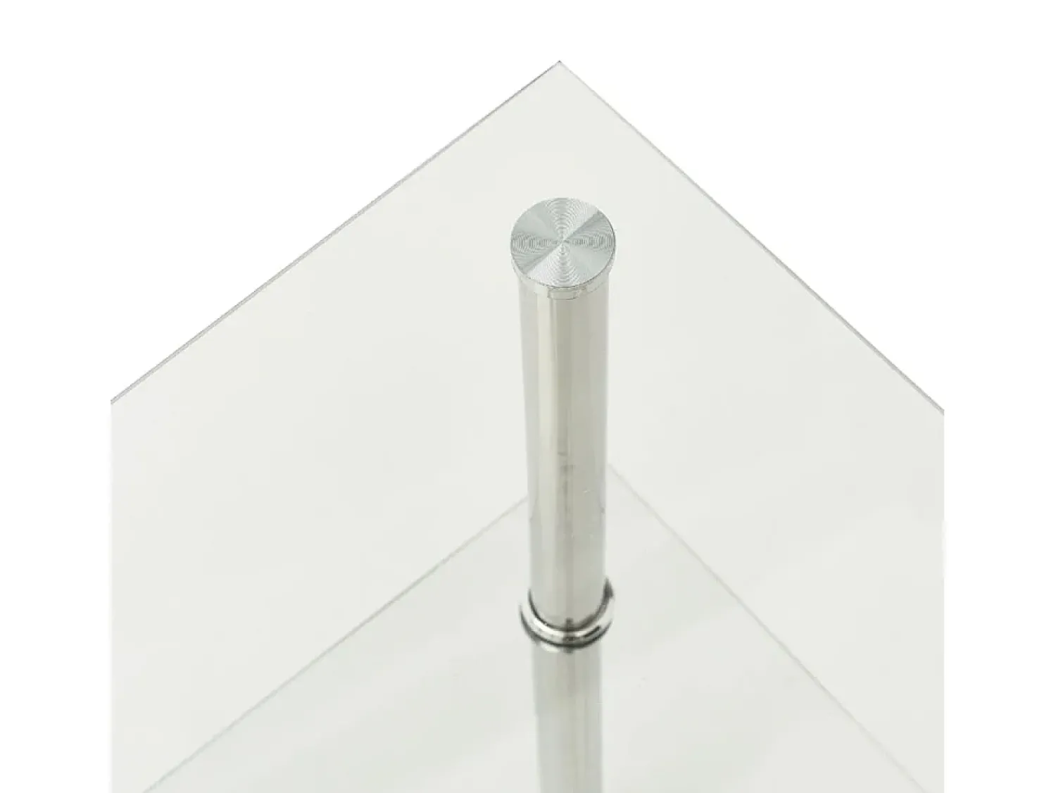 vidaxl Mesa apoio duas prateleiras 38x38x50cm vidro temp.^ Mesa De Apoio
