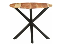 vidaxl Mesa auxiliar de madera maciza de acacia 68x68x56 cm^ Mesa De Apoio