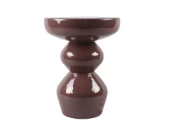 Mesa De Apoio*Vente-unique Mesa auxiliar de metal - brilhante - ORIFA Castanho