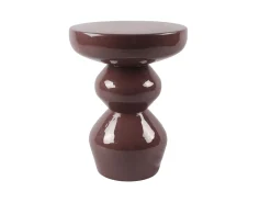 Mesa De Apoio*Vente-unique Mesa auxiliar de metal - brilhante - ORIFA Castanho
