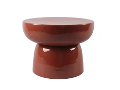 Mesa De Apoio|Vente-unique Mesa auxiliar de metal - brilhante - LIRENA Terracota