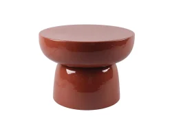 Mesa De Apoio|Vente-unique Mesa auxiliar de metal - brilhante - LIRENA Terracota