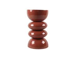 Mesa De Apoio*Vente-unique Mesa auxiliar de metal - Terracotta brilhante - GALENI Terracota