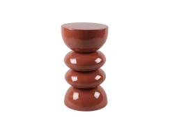 Mesa De Apoio*Vente-unique Mesa auxiliar de metal - Terracotta brilhante - GALENI Terracota