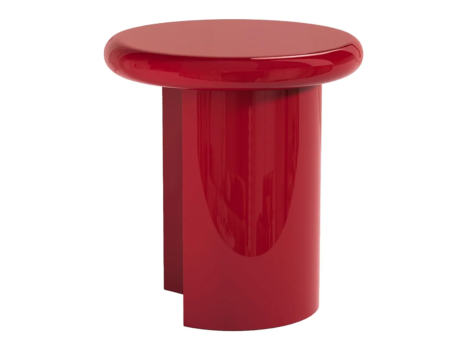 Mesa De Apoio|Vente-unique Mesa auxiliar em MDF - lacado - SOBINA Vermelho