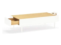 New Teulat Mesa baixa branca 110x60 cm Branco