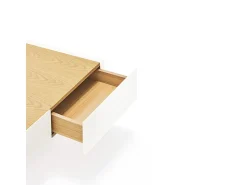 New Teulat Mesa baixa branca 110x60 cm Branco