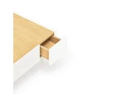 New Teulat Mesa baixa branca 110x60 cm Branco