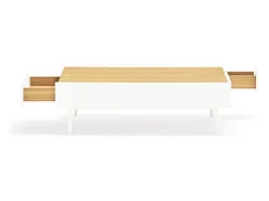 New Teulat Mesa baixa branca 110x60 cm Branco