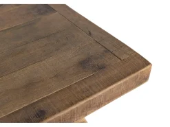 Outlet Giner y colomer Mesa baixa carrée em bois de manguier maciço, finition naturelle Castanho