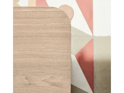 Mesa De Centro*Teulat Mesa baixa de madeira natural 110x60 h40 cm Castanho