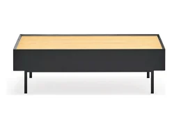 Mesa De Centro*Teulat Mesa baixa preta 110x60 cm Preto